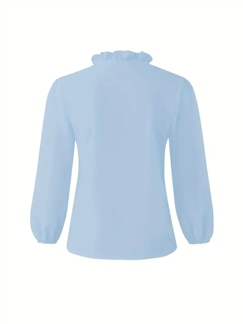 Airy Blouse for Women, Breathable Summer Top, Versatile and Comfortable Fit, Available in Pink and Blue