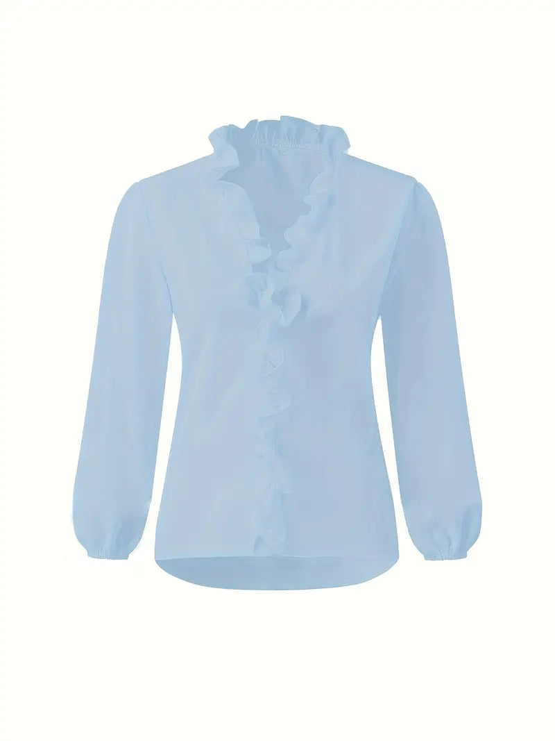 Airy Blouse for Women, Breathable Summer Top, Versatile and Comfortable Fit, Available in Pink and Blue
