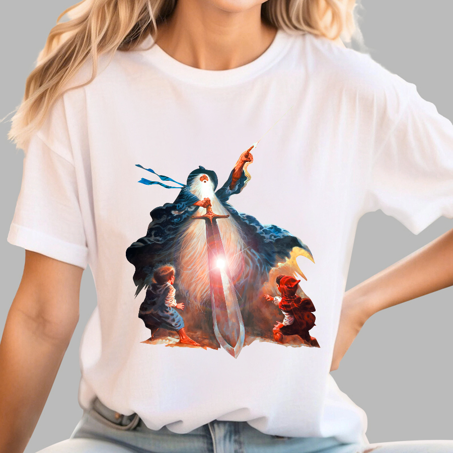 Retro Vintage Fantasy The Lord Of The Rings Unisex  T-Shirt