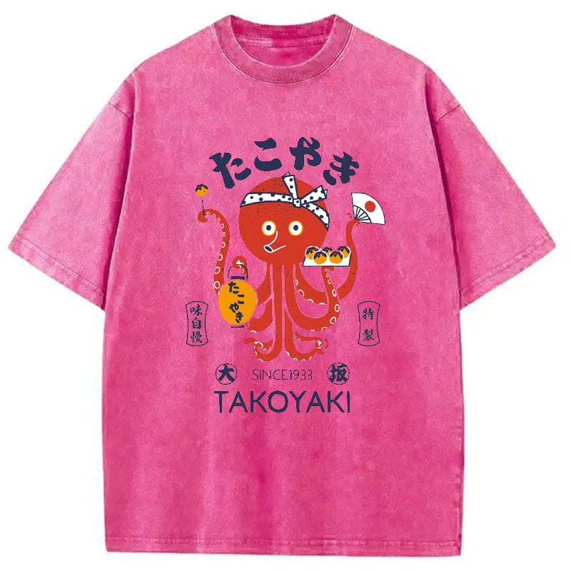bbb Tokoyaki Octopus Japanese Washed T-Shirt