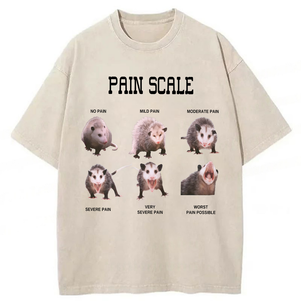 bbb Nurse Pain Scale Pain Assessment Washed T-shirt