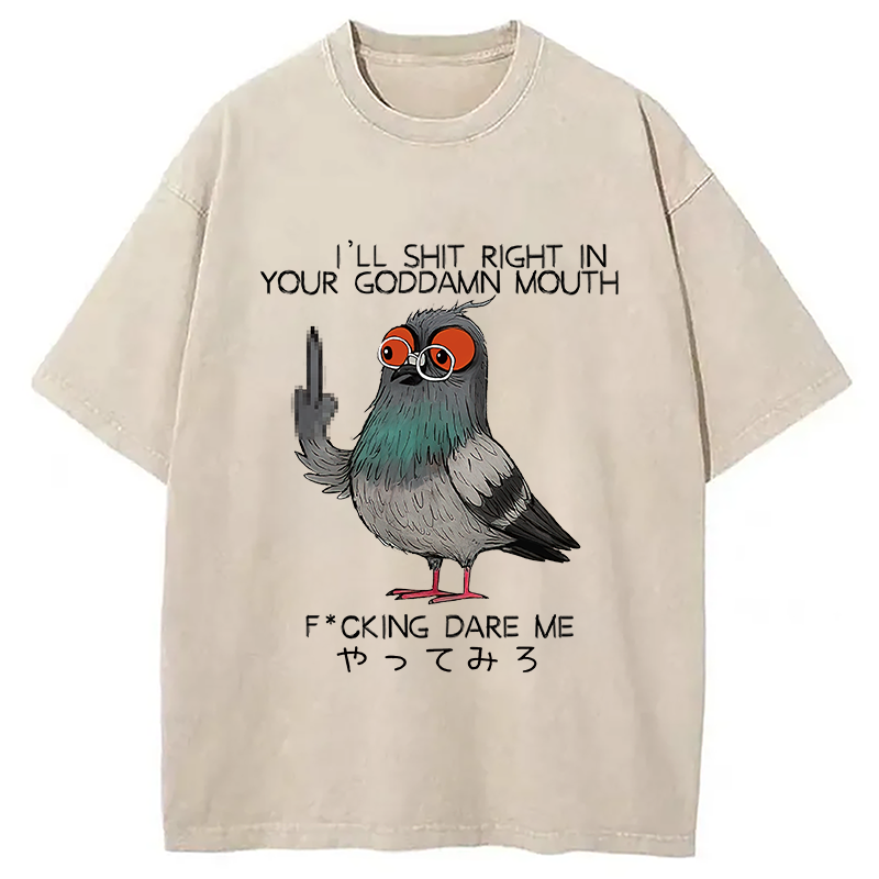 bbb Angry Pigeon Washed T-Shirt