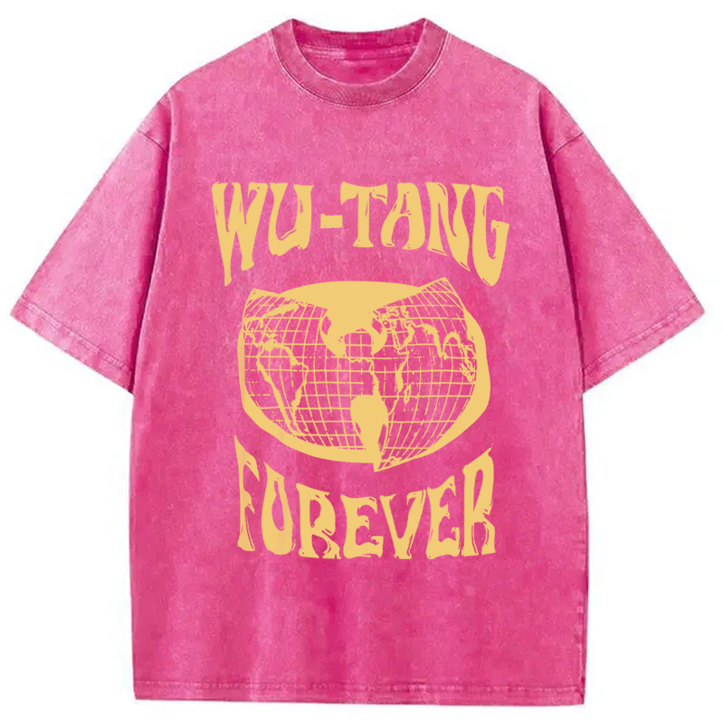 bbb Wu-Tang Forever Hip-Hop Washed T-Shirt