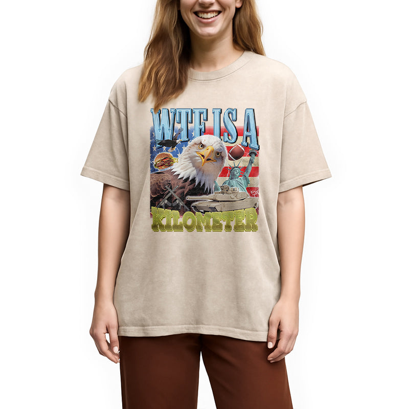 bbb Funny Eagle Meme Washed T-Shirt