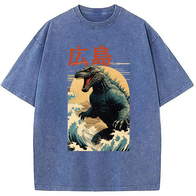 bbb Hiroshima Godzilla Vintage Washed T-Shirt