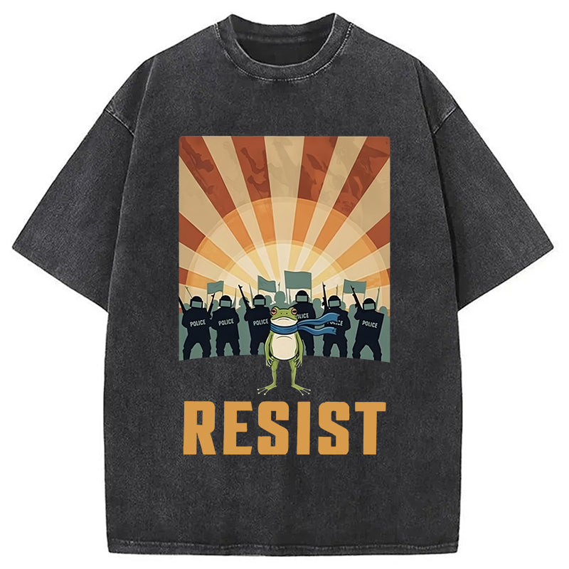 bbb Portland Frog Protest Washed T-Shirt