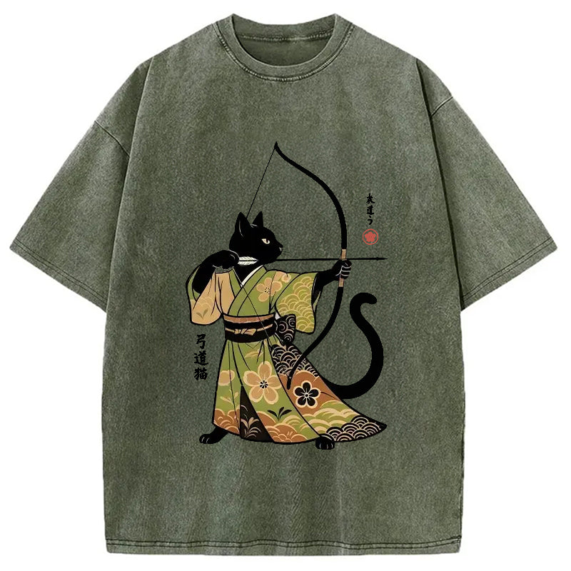 bbb Japan Cat Archery Washed T-Shirt