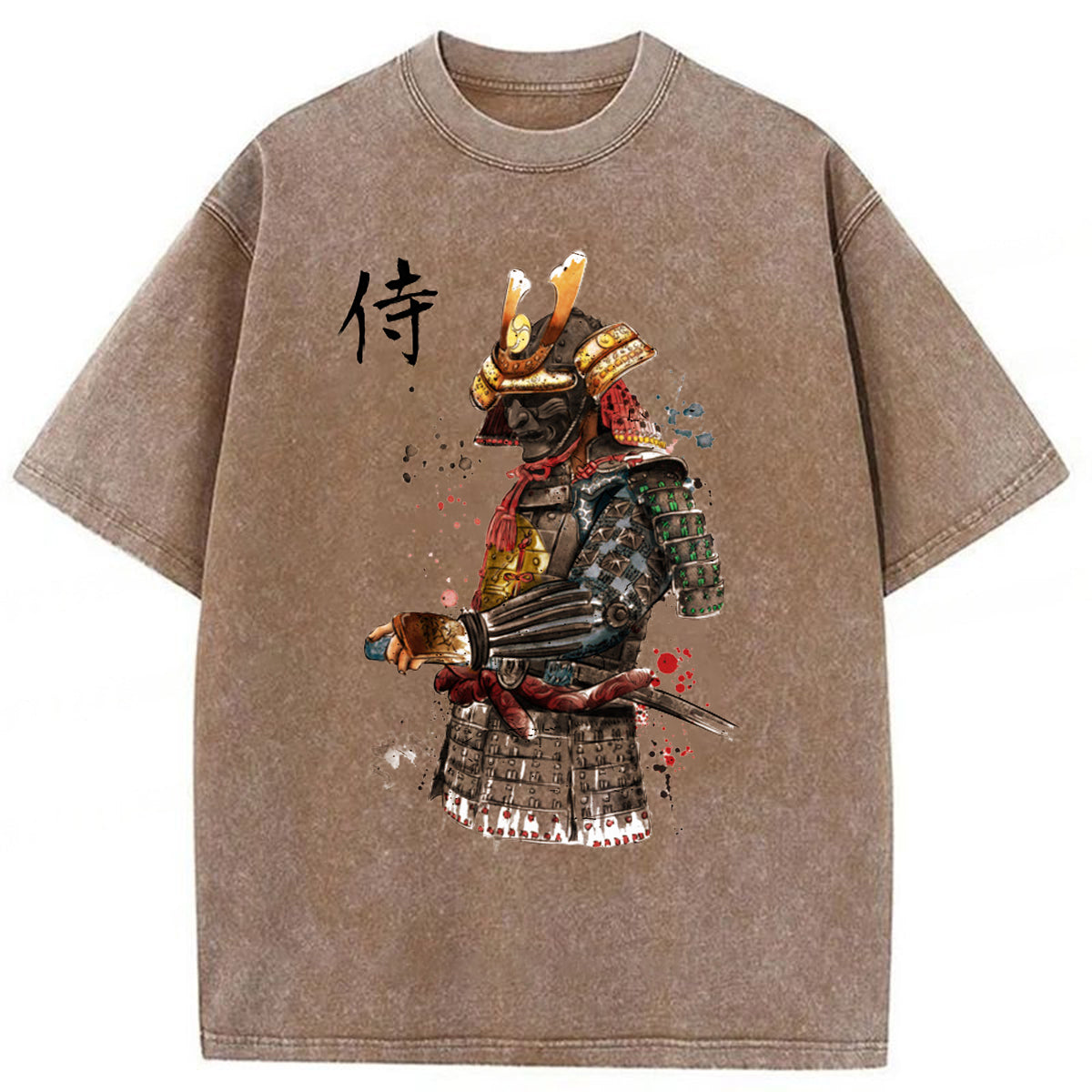 bbb Samurai Watercolor Washed T-shirt