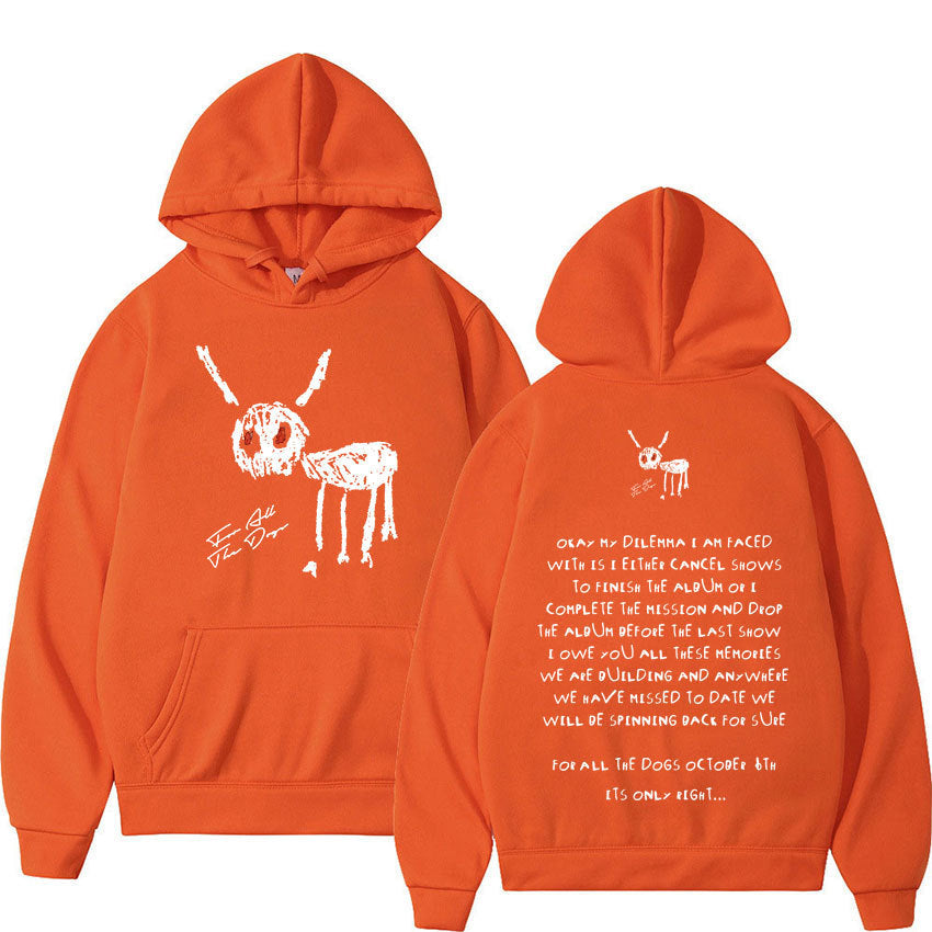 Oversized Men's Hoodie - Relaxed Spandex Blend, Streetwear