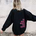 Oversized Women's Hoodie - Loose Back Print, Polyester