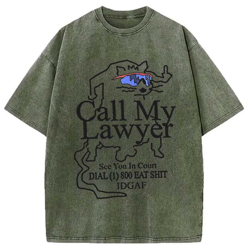 bbb Call My Lawyer Washed T-Shirt