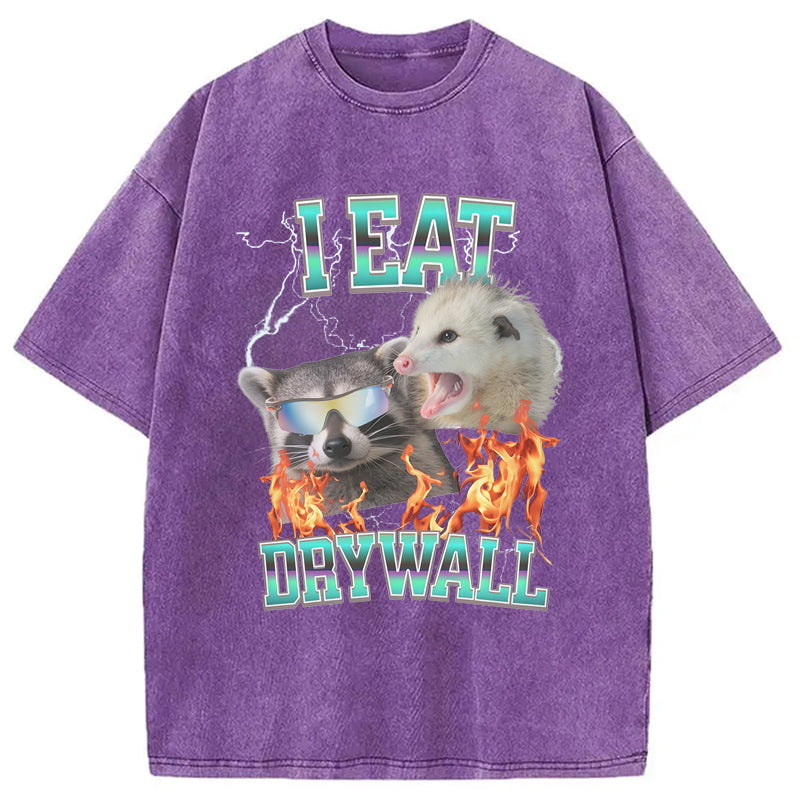 bbb I Eat Drywall Washed T-Shirt