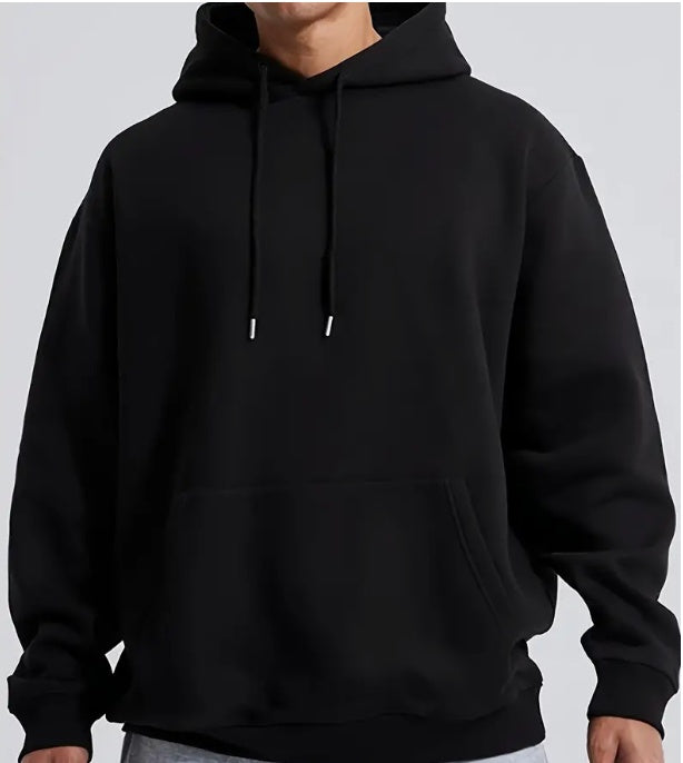 Oversized Men's Hooded Jumper - Relaxed Fit, Casual