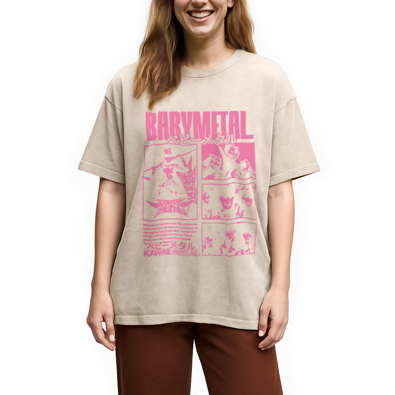 bbb BABYMETAL Merch Washed T-Shirt