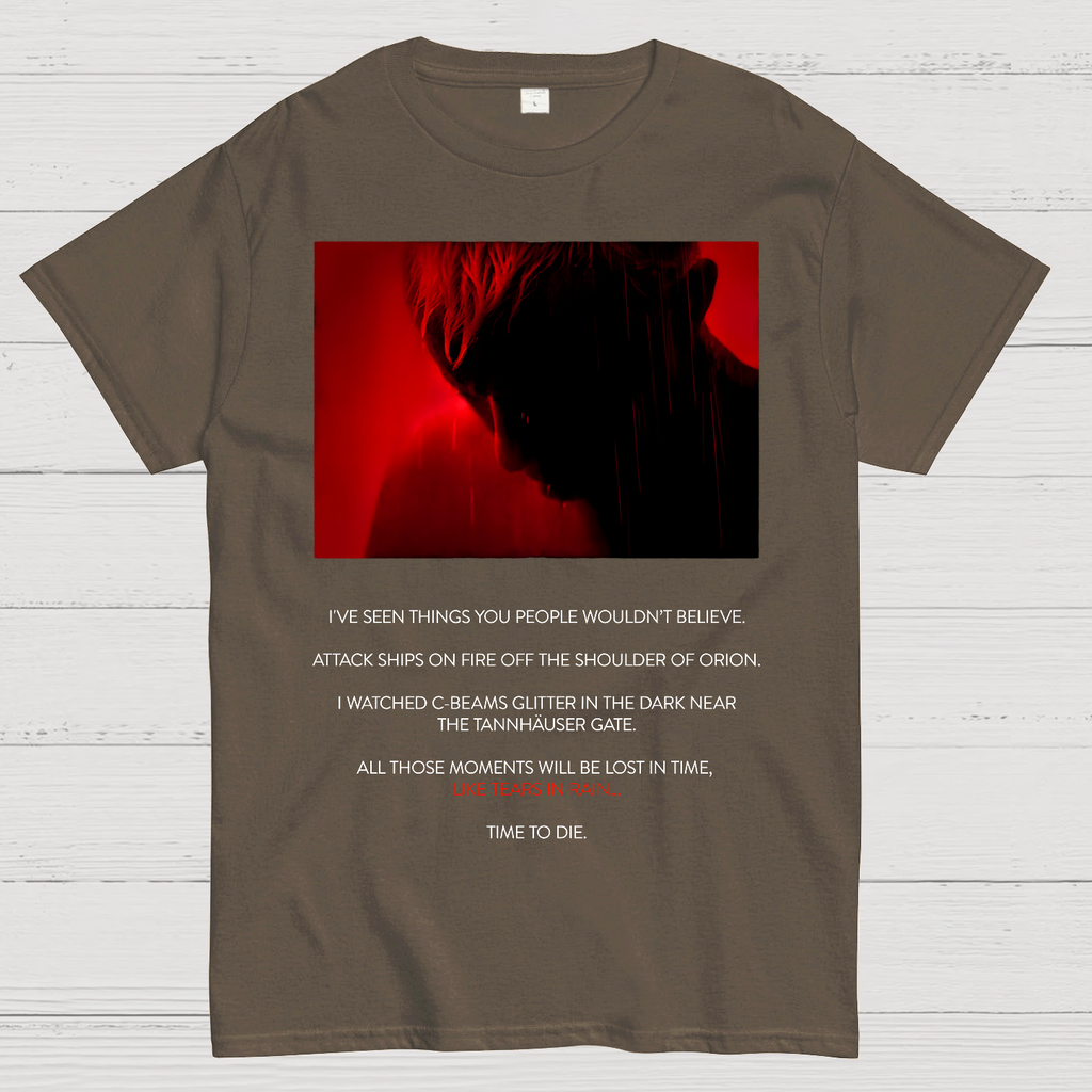 Tears in Rain-Tears in Red-Time to Die  T-Shirt