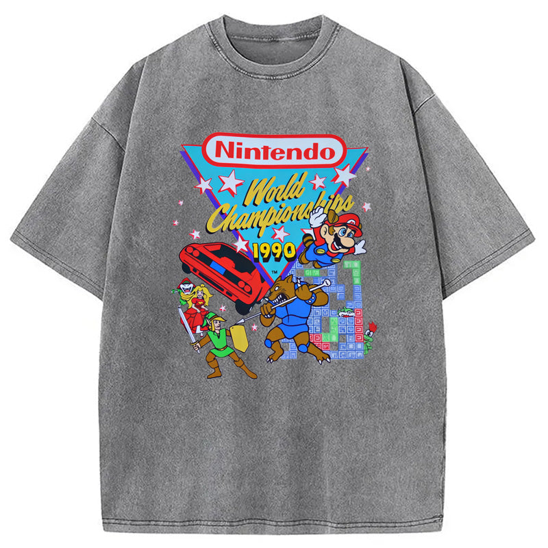 bbb Nintendo 1990 World Championships Washed T-Shirt
