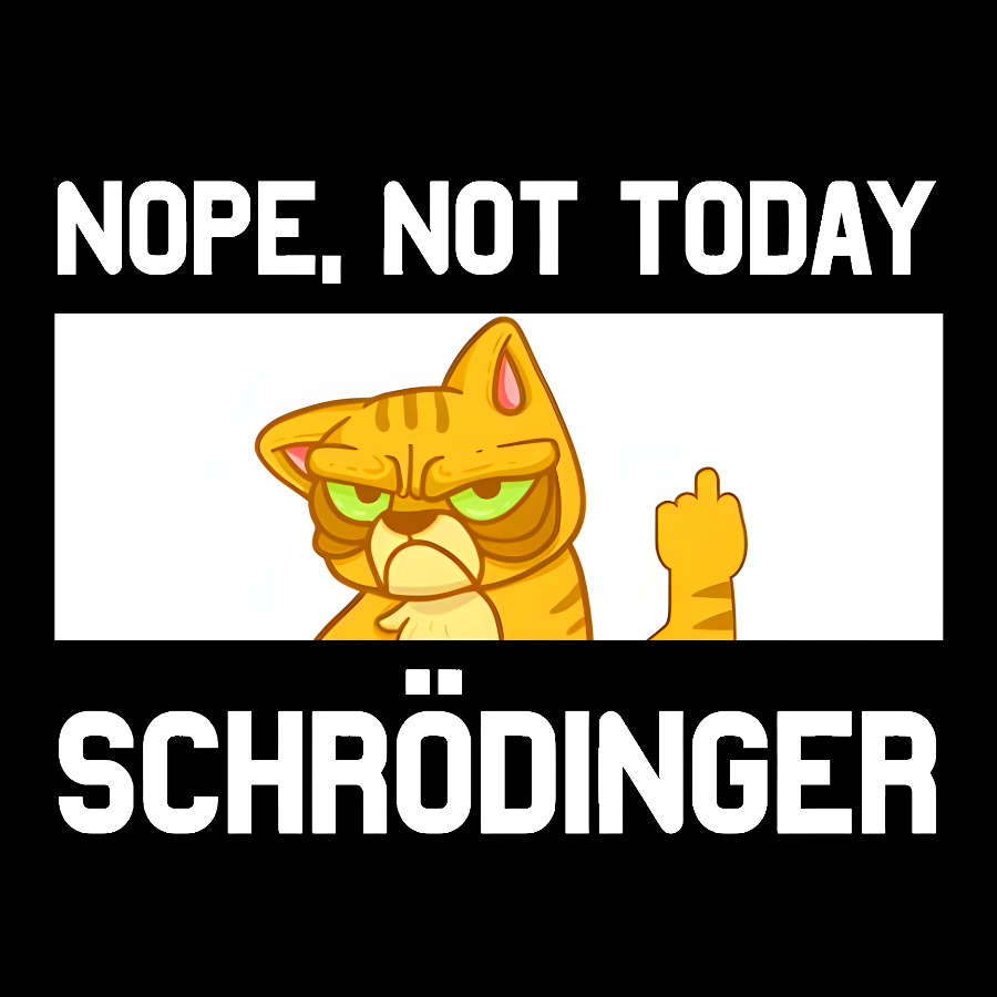 Schroedingers Cat Dark Humor  T-Shirt