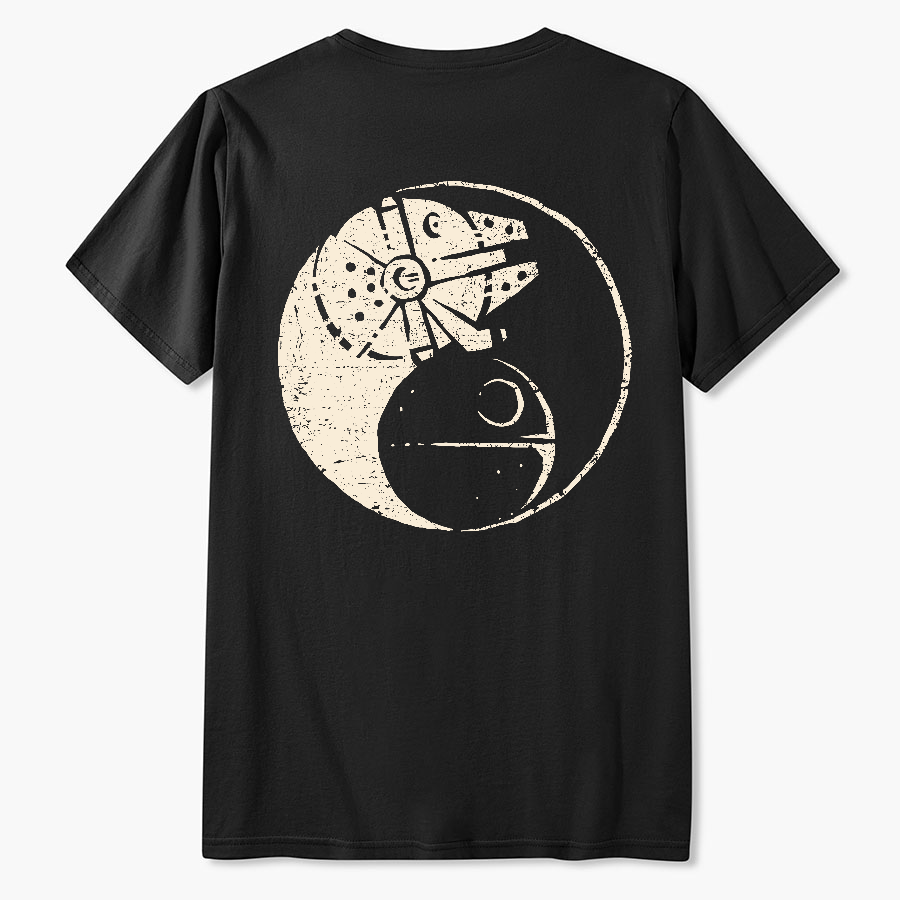 Balancing The Force Front And Back Printing  T-Shirt