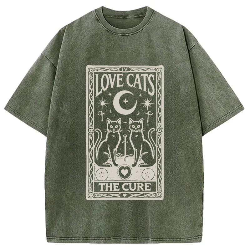 bbb The Cure - Love Cats Washed T-Shirt