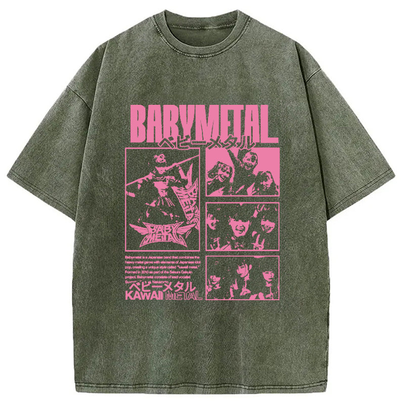 bbb BABYMETAL Merch Washed T-Shirt