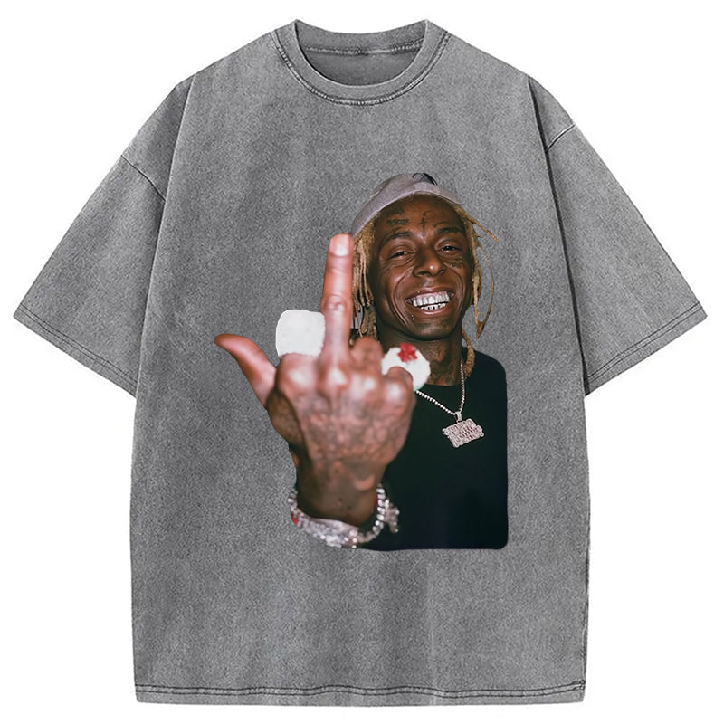 bbb North America Tour Lil Wayne Washed T-Shirt