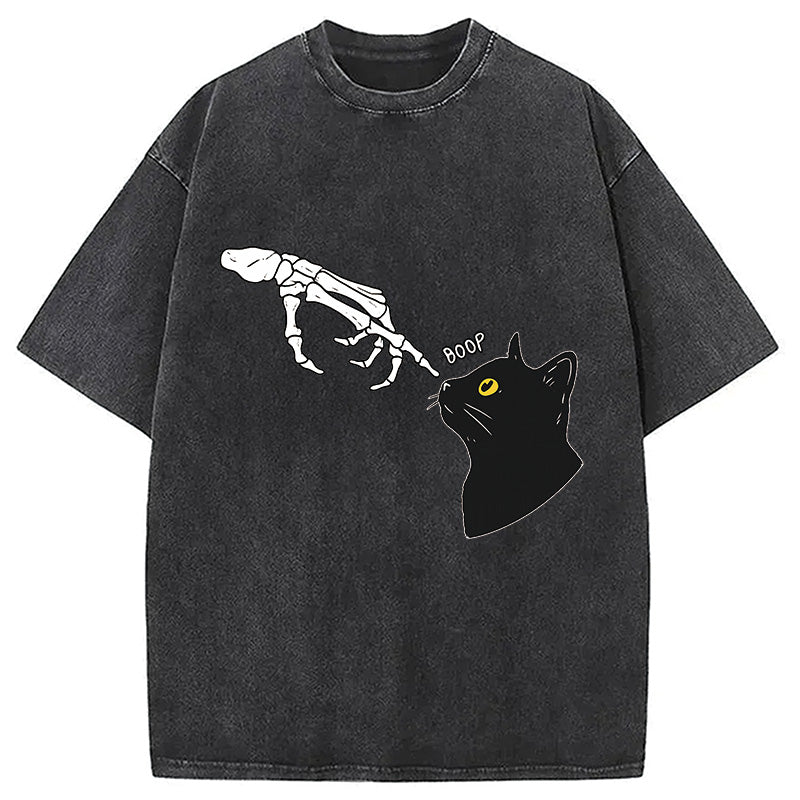 bbb Cat Spooky Boop Washed T-Shirt