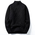 Warm Men’s Half Turtleneck Sweater - Loose Knit Layering
