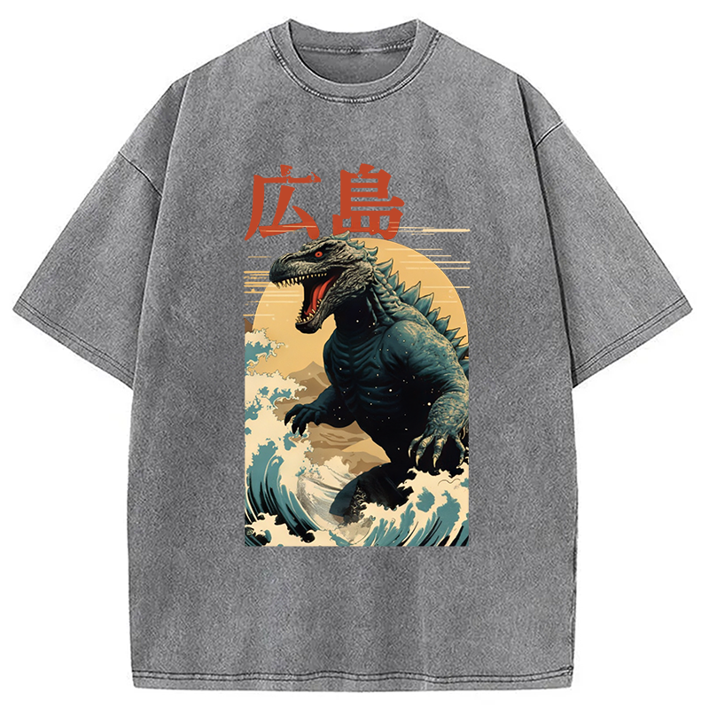 bbb Hiroshima Godzilla Vintage Washed T-Shirt