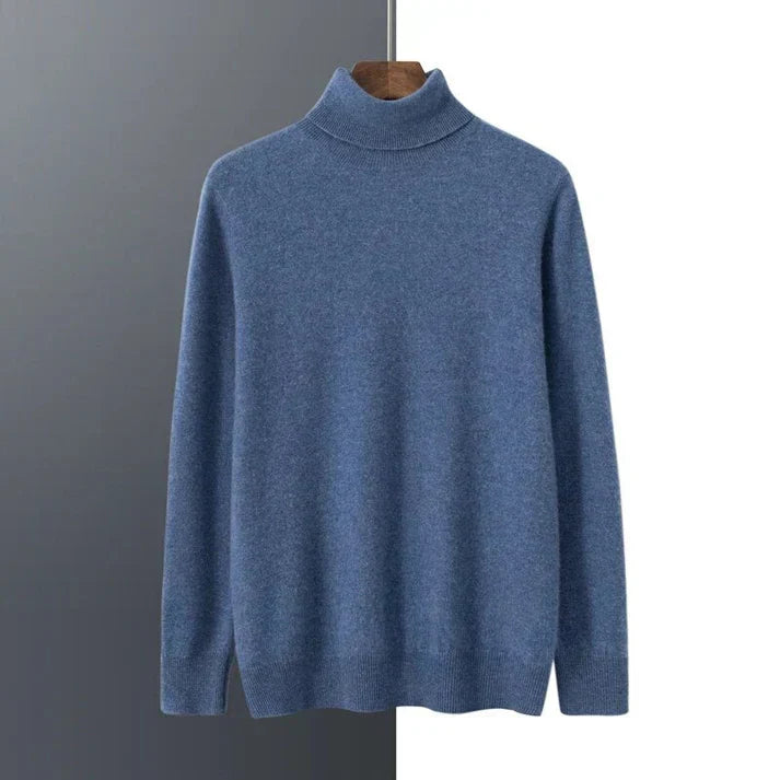 Soft Classic Men's Turtleneck Sweater - Cashmere, Warm Wear