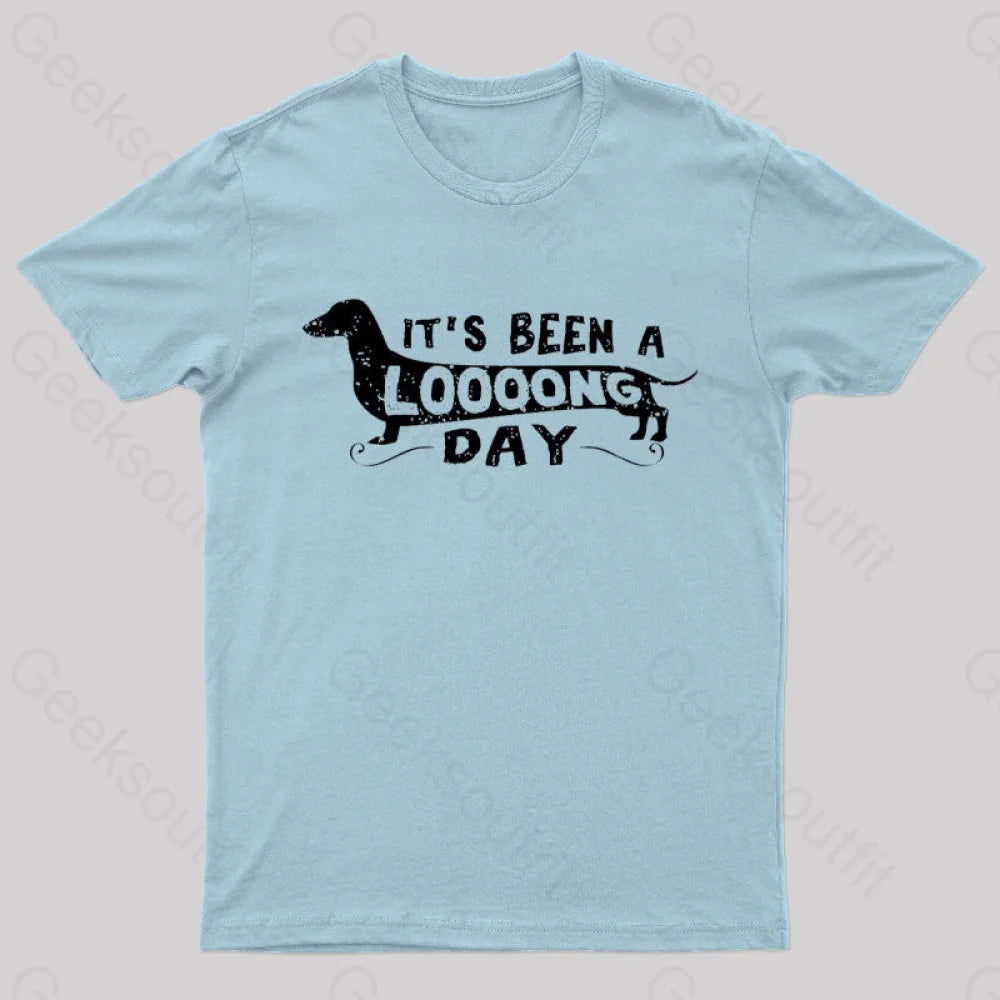 Dachshund Dog Its Been a Long Day  T-Shirt