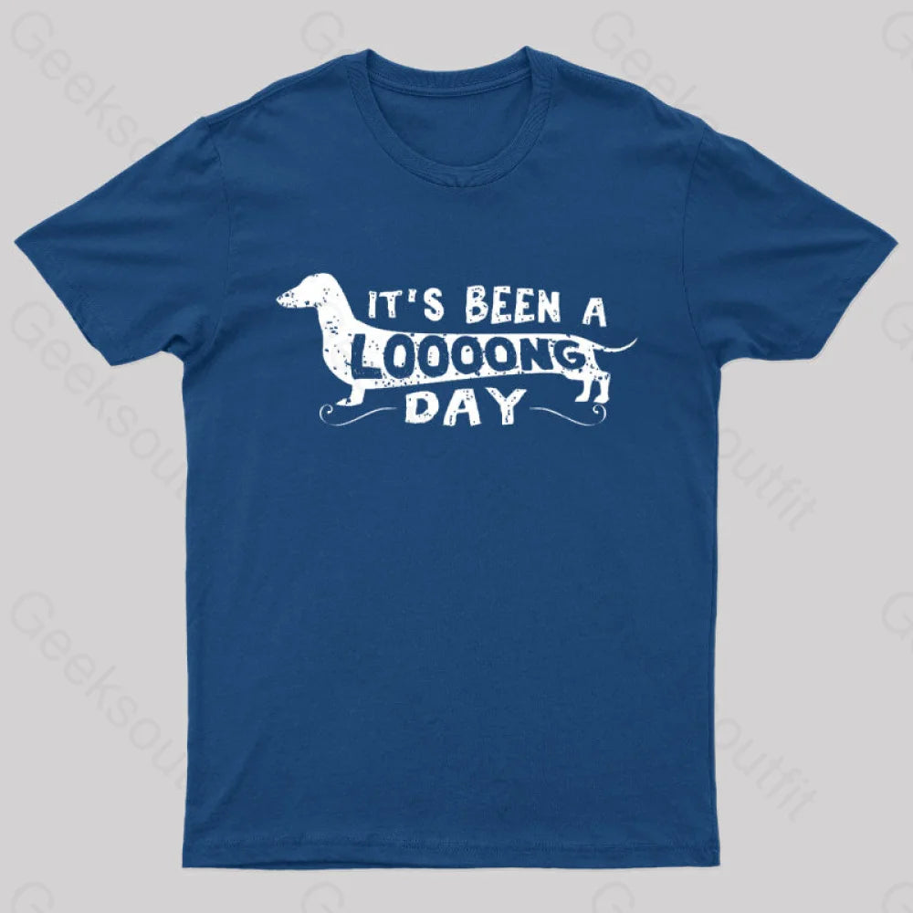 Dachshund Dog Its Been a Long Day  T-Shirt