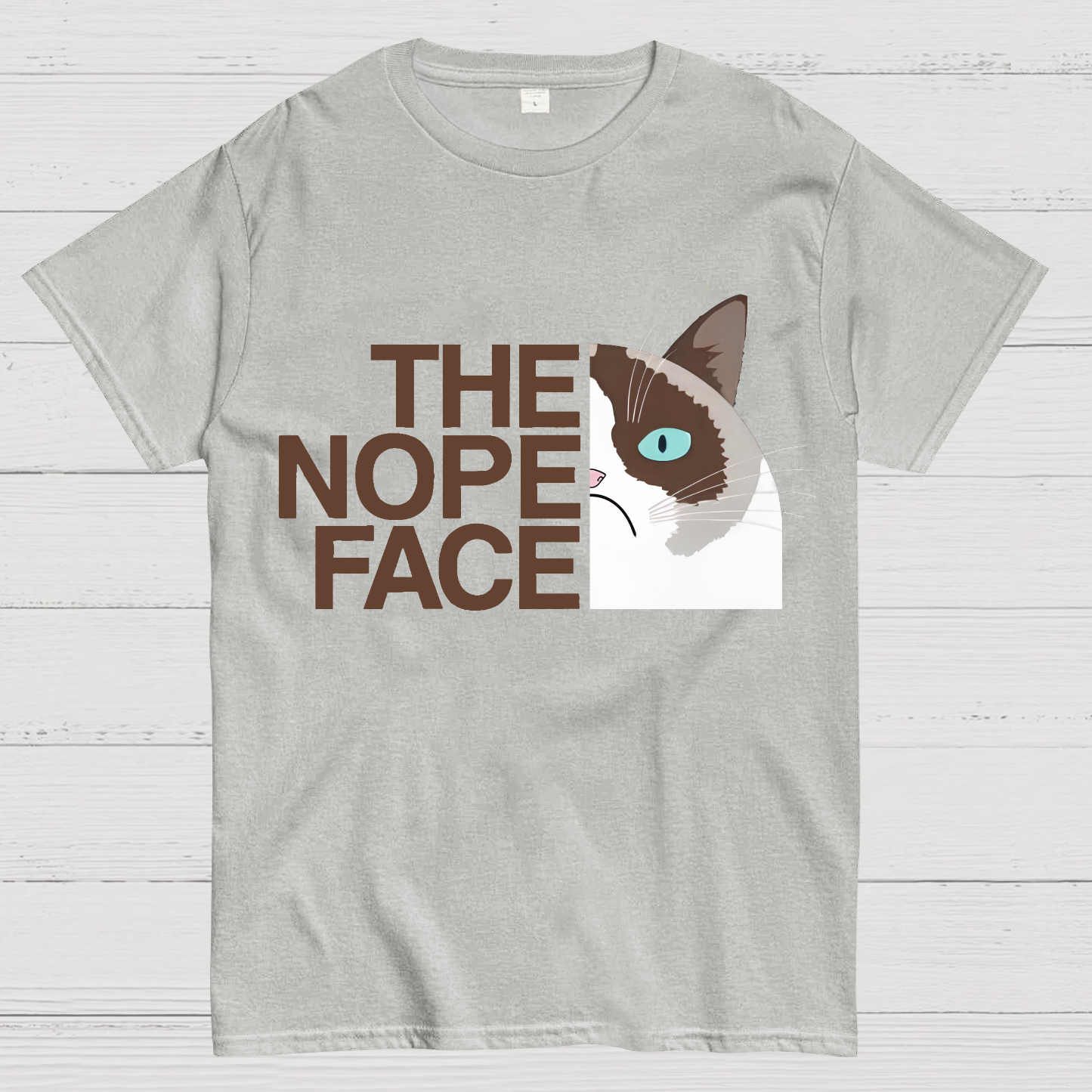 The nope face funny cat  T-Shirt