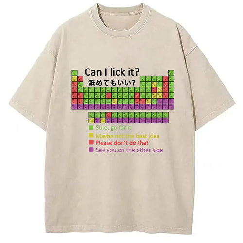 Can I Lick It Washed T-Shirt