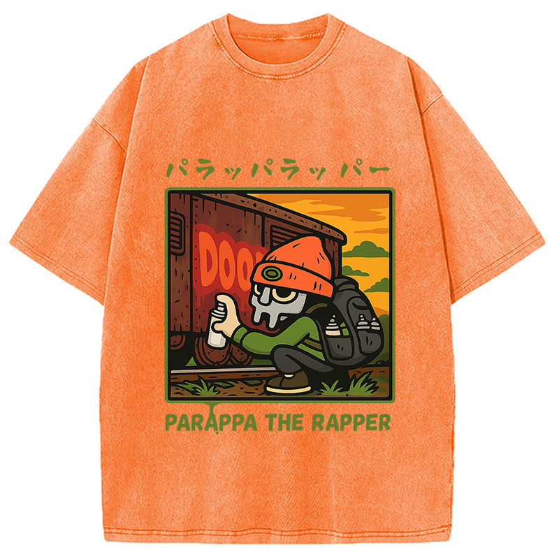 bbb PaRappa the Rapper MF DOOM Washed T-Shirt