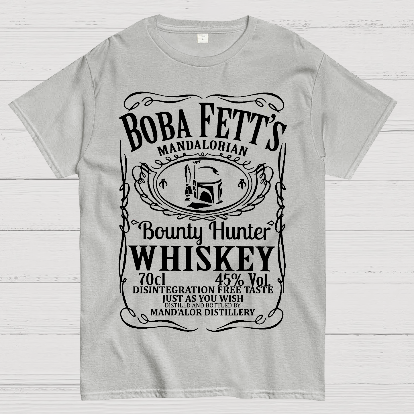 Mandalorian Bounty Hunter Whiskey  T-Shirt