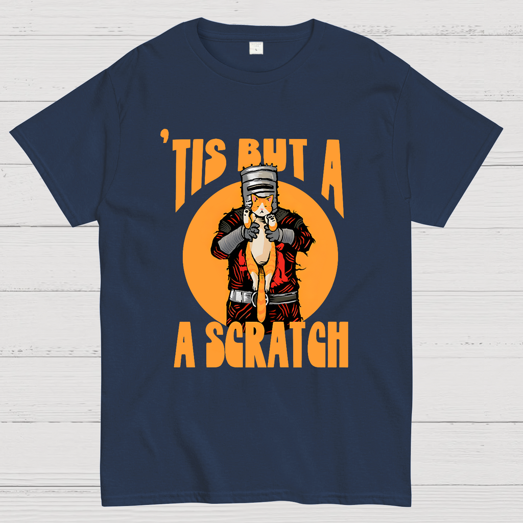 Tis But A Scratch The Black Knight Vs Cat Knight & Kitten  T-Shirt