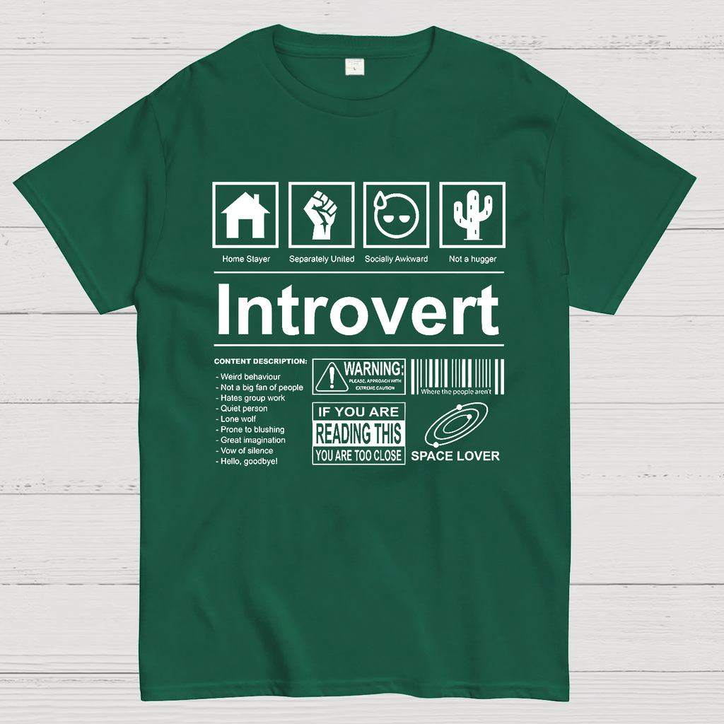 Introvert Label  T-Shirt