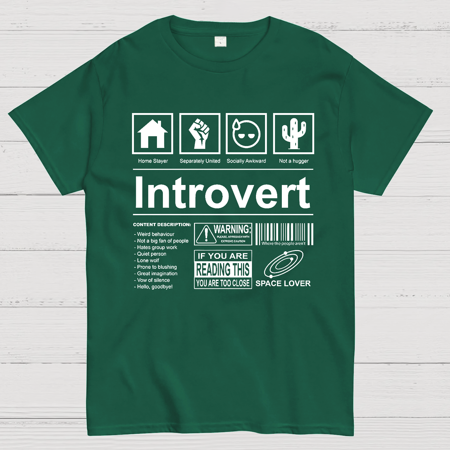 Introvert Label  T-Shirt