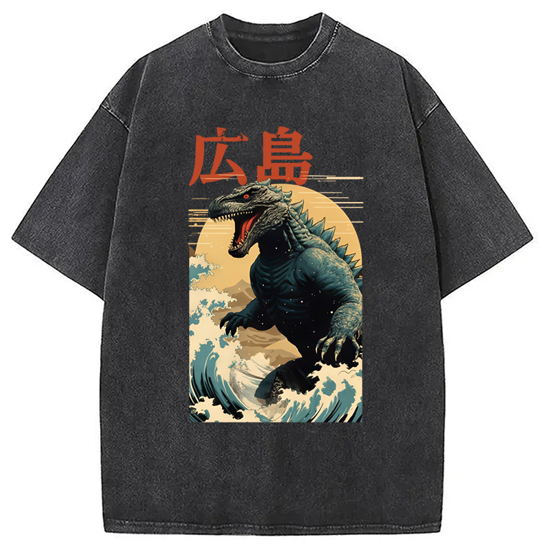 bbb Hiroshima Godzilla Vintage Washed T-Shirt