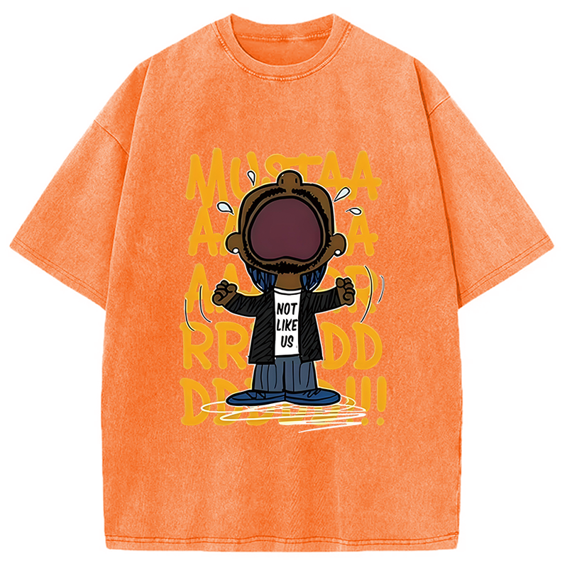 bbb Kendrick Mustard Lamar Rapper Washed T-Shirt