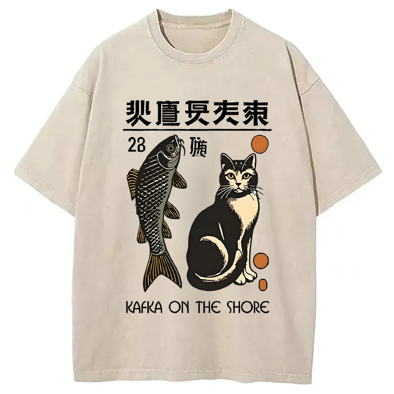 bbb Kafka On The Shore Washed T-Shirt