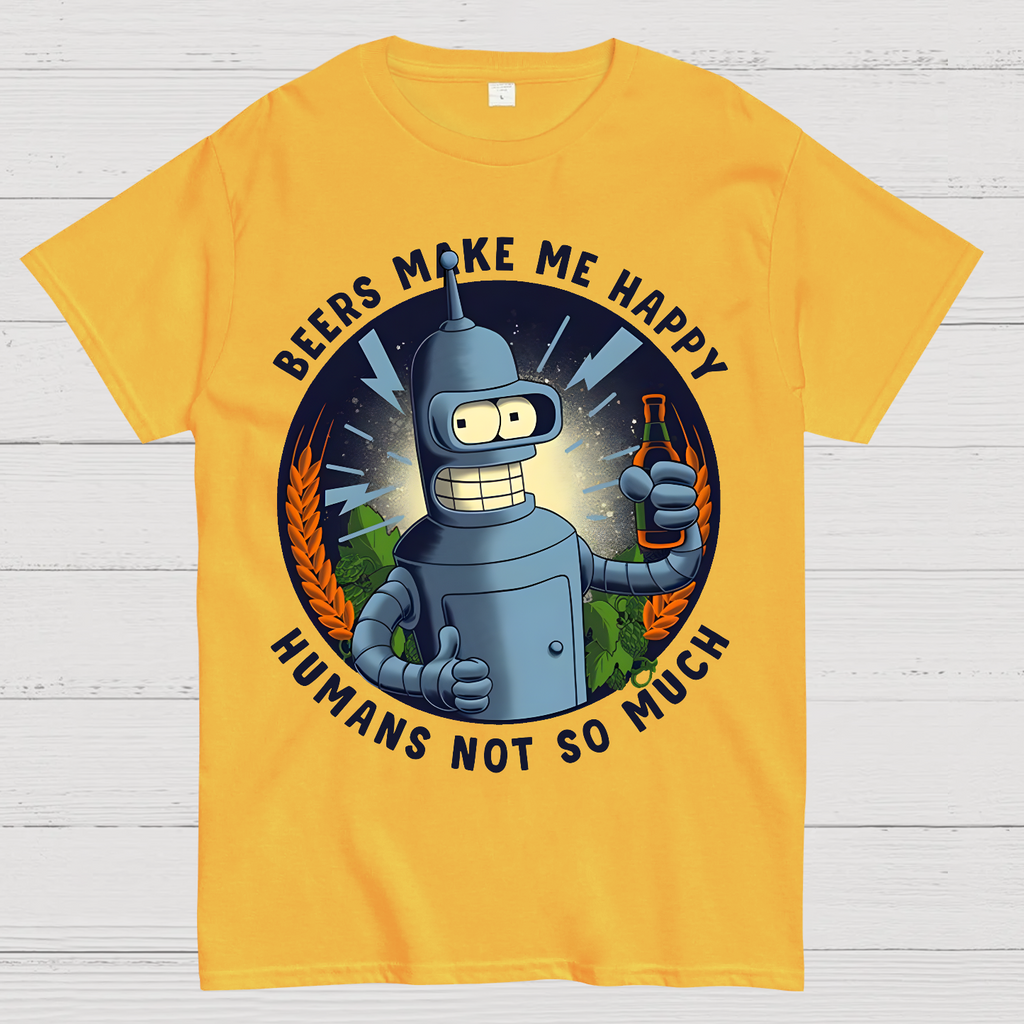 Beers Make Me Happy  T-Shirt