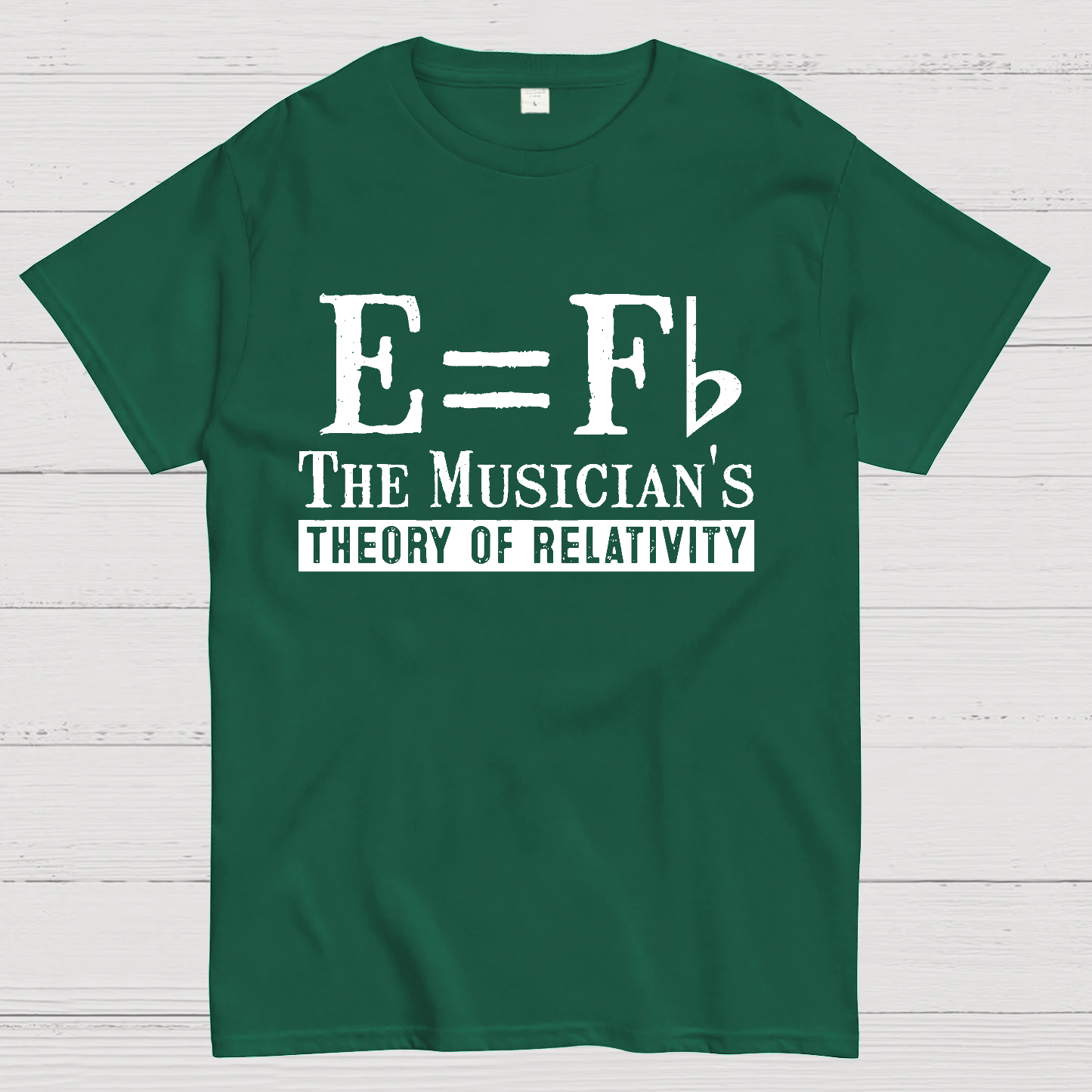 E Equals F Flat Theory of Relativity  T-Shirt