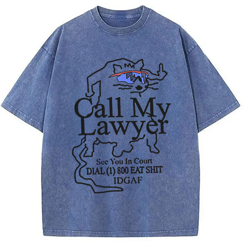 bbb Call My Lawyer Washed T-Shirt