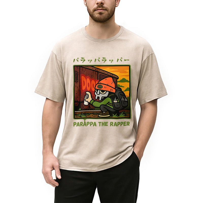 bbb PaRappa the Rapper MF DOOM Washed T-Shirt