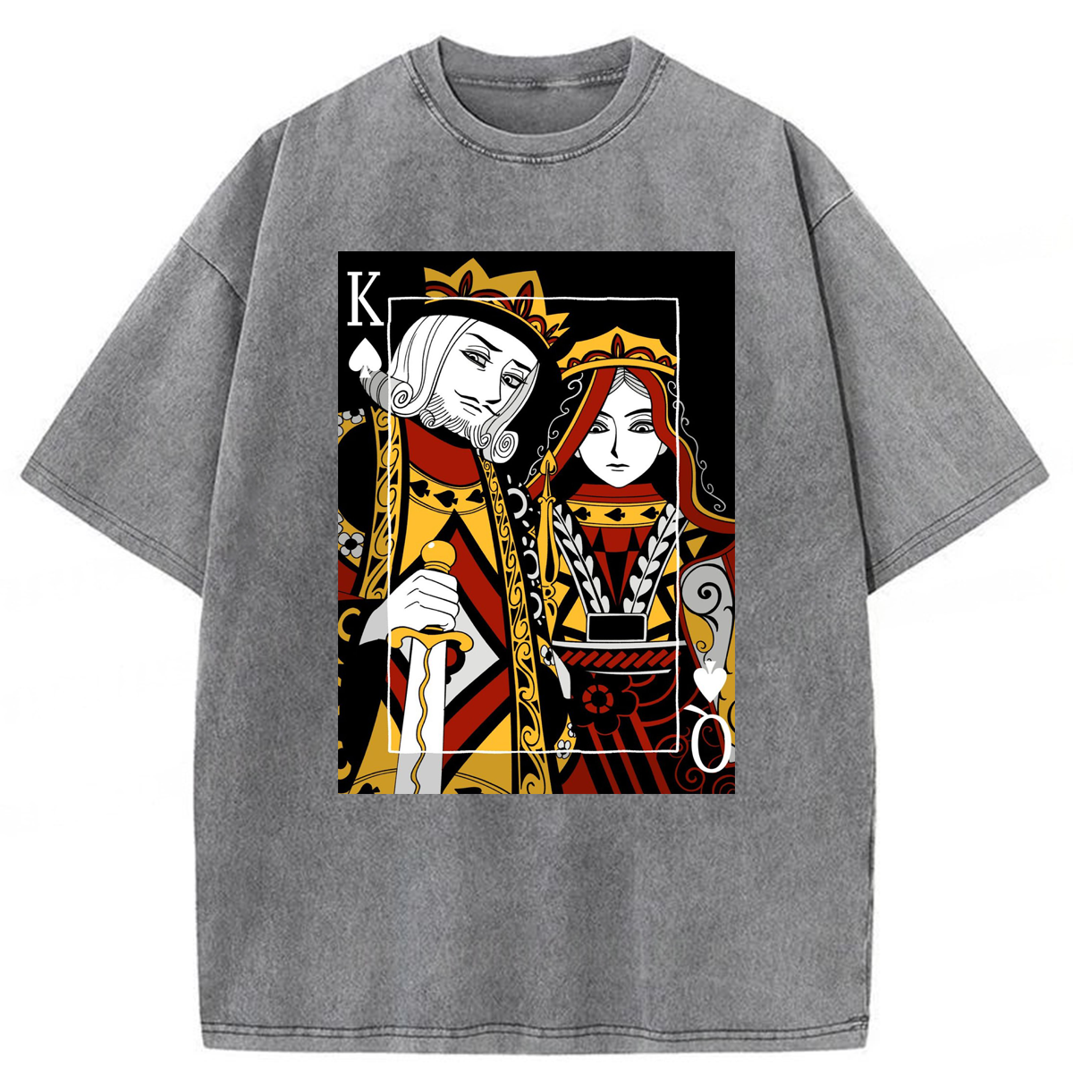 bbb King And Queen Poker Washed T-shirt