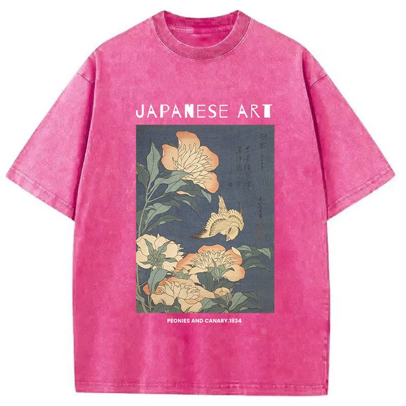 bbb Peonies and Cherry Washed T-Shirt