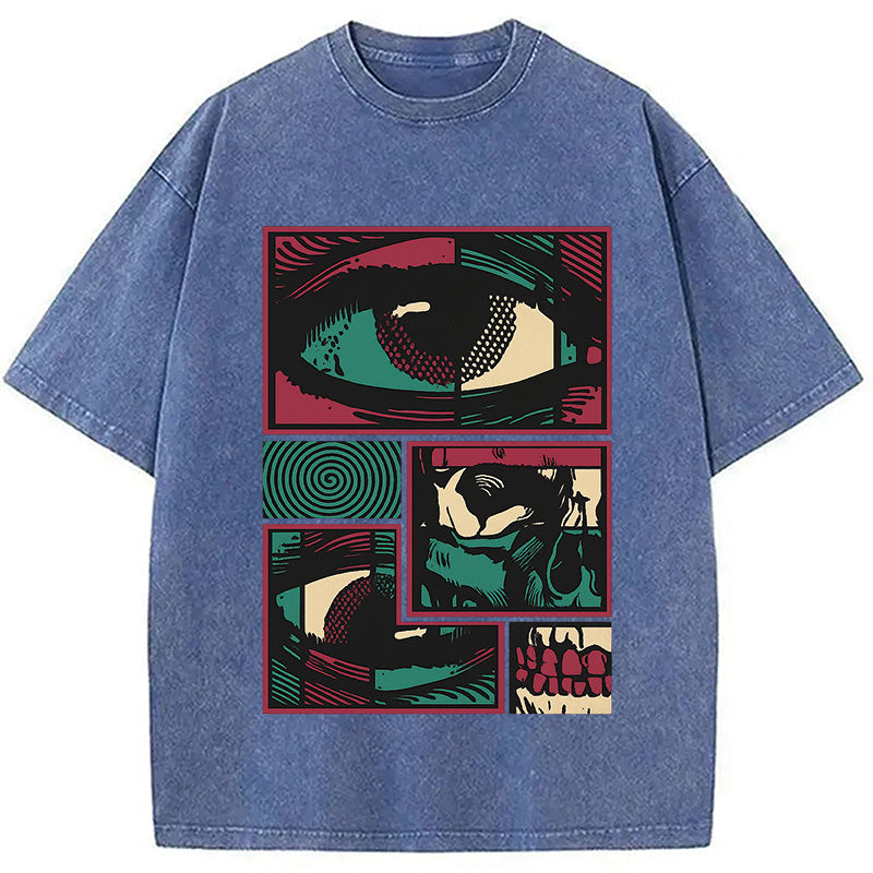 bbb Facial Fragments Washed T-Shirt