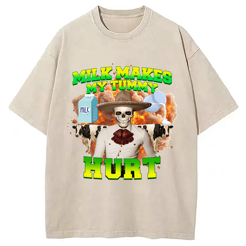 bbb Lactose Intolerance Meme Washed T-Shirt