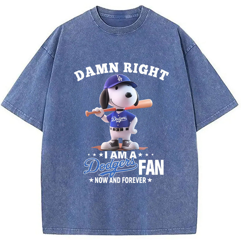 bbb Dodgers Baseball Vintage Washed T-Shirt